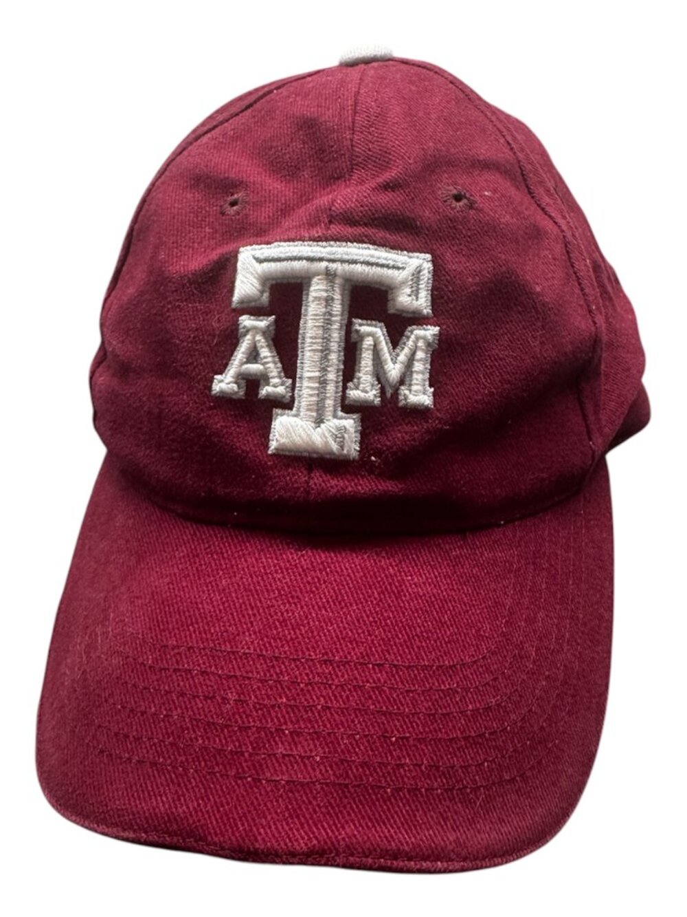 Texas A&M Aggies Maroon Hat Baseball Cap Gig Em VGUC Unisex Adjustable Fit